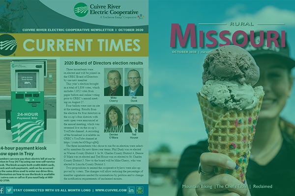Rural Missouri and Current Times are publications that come free as apart of your CREC membership