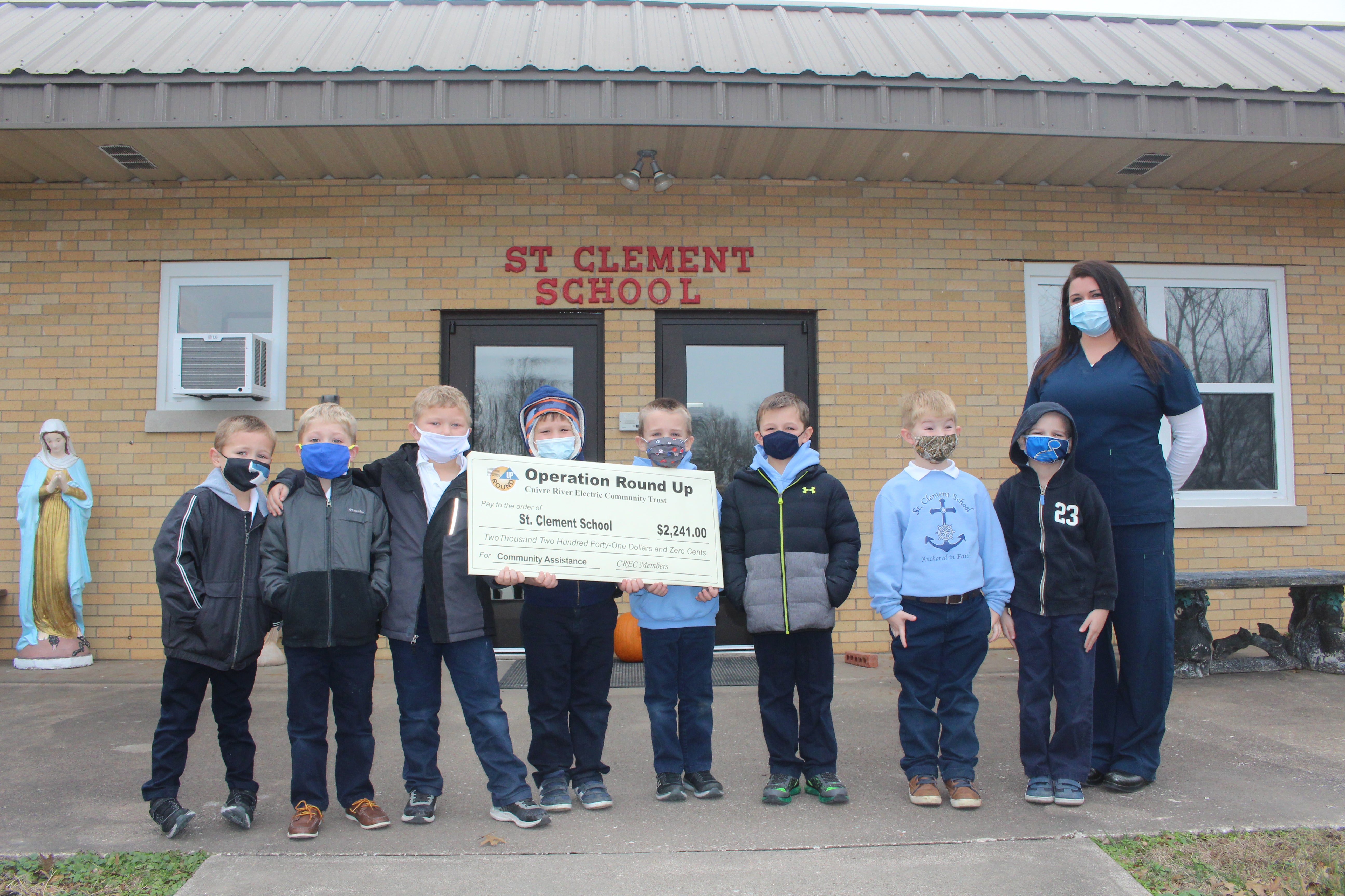 St. Clements School receives $2,241 from Operation Round Up