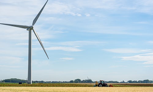 Wind power generated in Missouri