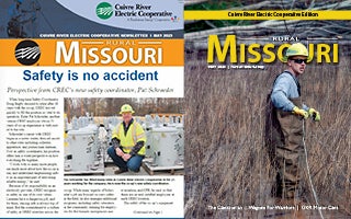 The front covers of the May 2023 edition of Current Times/Rural Missouri