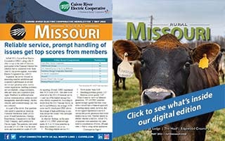 The front covers for Current Times and Rural Missouri, May 2022