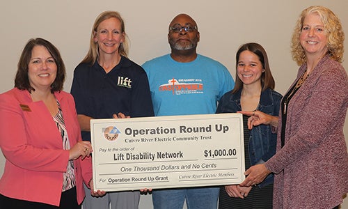 Operation Round Up provides $1,000 for the Lift Disability Network