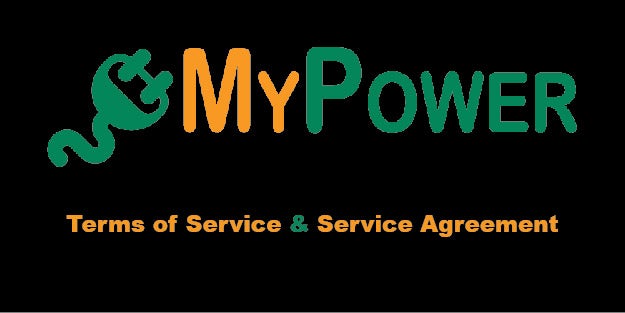 My Power service agreement and terms of service