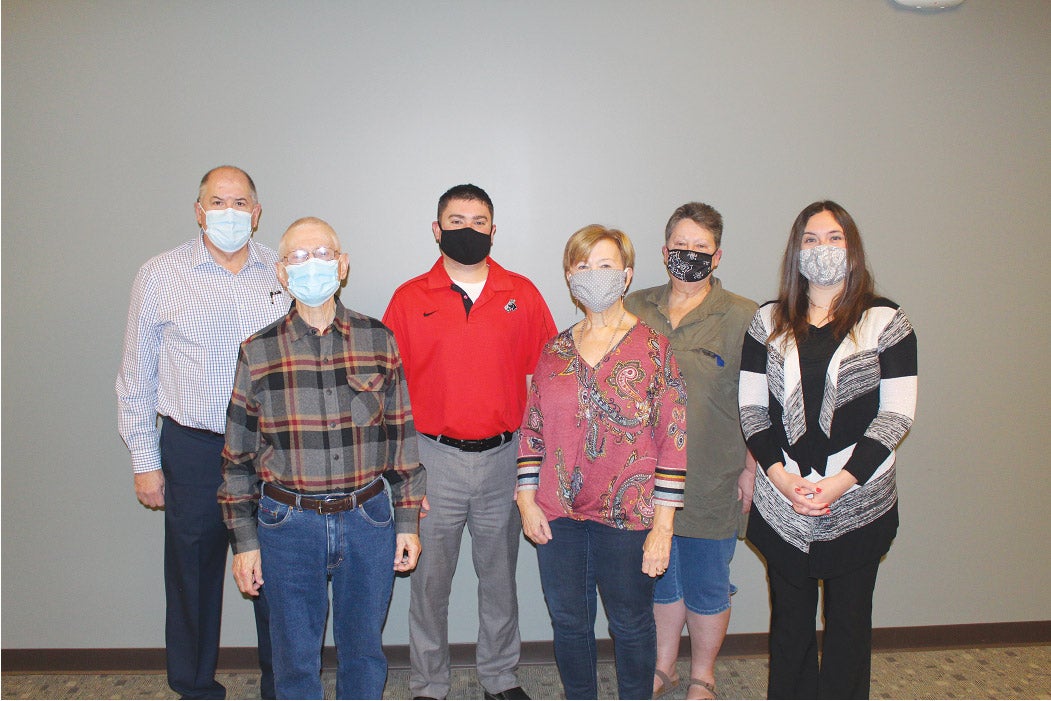 The 2021 Cuivre River Electric Cooperative Community Trust Board, from left, are John Nordwald; John Deutch, vice chairman; Kyle Shell, chairman; Redonda Heitman, treasurer; Blanche Kelly; and Tammi Kneib. Not pictured is Lisa Dunham, secretary.